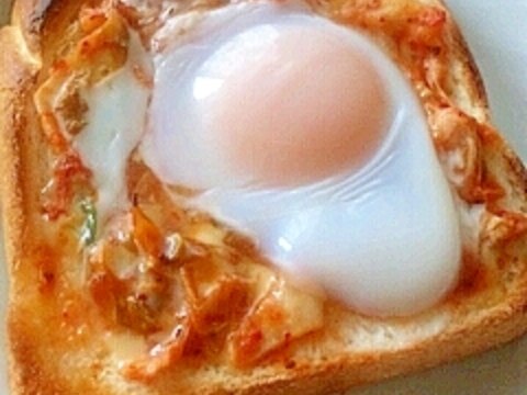 キムチと卵のトースト レシピ 作り方 By もも 楽天レシピ